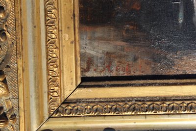 Tableau Huile / panneau représentant un Mousquetaire signé F. ROYBET