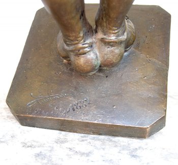 Coppia di Romeo e Giulietta in bronzo del XIX secolo di Angelo Cuglierero 1882