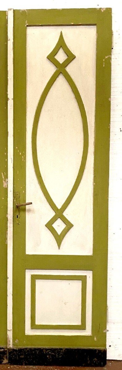 Double Partition Doors in Patinated Solid Fir, 19th Century