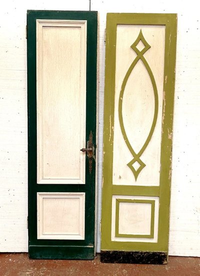 Double Partition Doors in Patinated Solid Fir, 19th Century