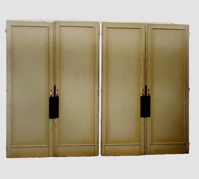 Set of Four 19th Century Solid Fir Passage Doors