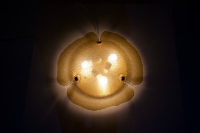 Amber Murano Glass Ceiling Light