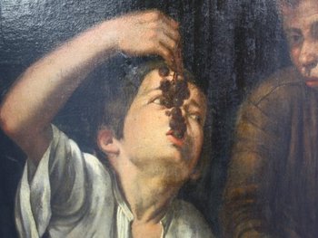 Öl auf Leinwand XVII Jahrhundert Werkstatt Von Murillo