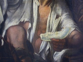 Öl auf Leinwand XVII Jahrhundert Werkstatt Von Murillo
