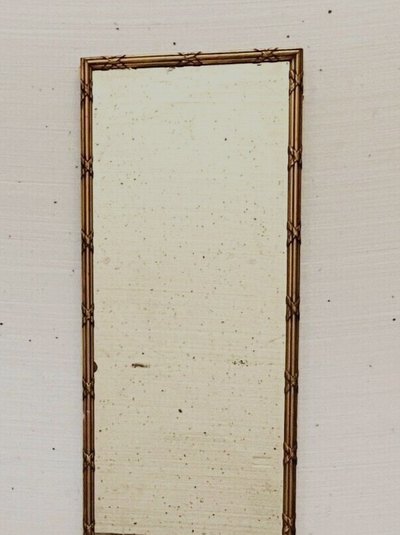 Trumeau da camino del XIX secolo in legno e stucco dorato in stile Luigi XVI
