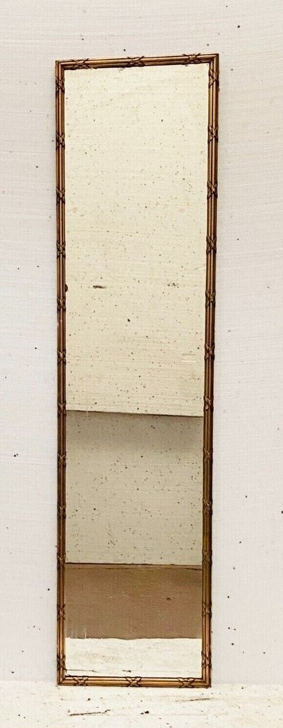 Trumeau da camino del XIX secolo in legno e stucco dorato in stile Luigi XVI