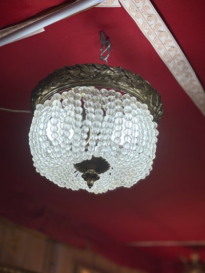 20th Century Basket Chandelier