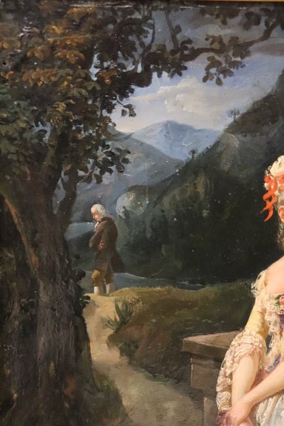Romantic Scene, Oil Painting, Italy 19th century