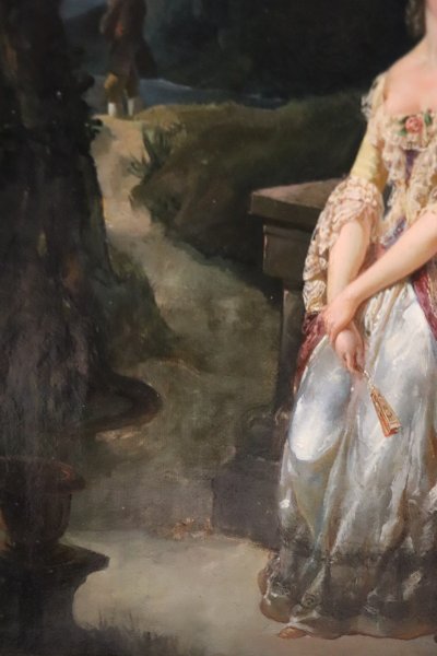 Romantic Scene, Oil Painting, Italy 19th century