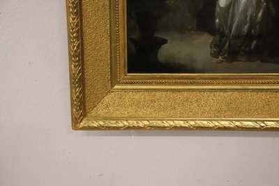 Romantic Scene, Oil Painting, Italy 19th century
