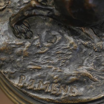 Bronze Group "Dogs In The Terrier" , Pierre - Jules Mêne (1810-1879)