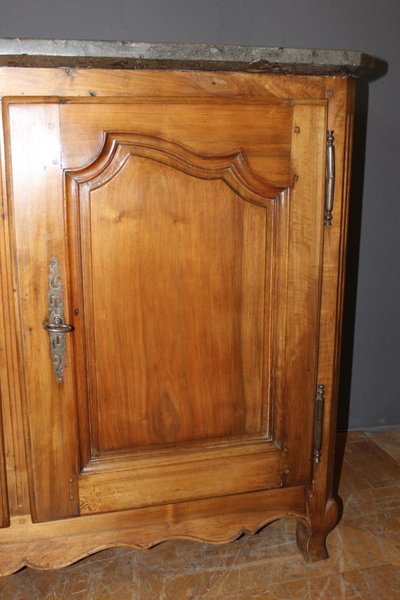 Credenza Luigi XV in pietra di noce