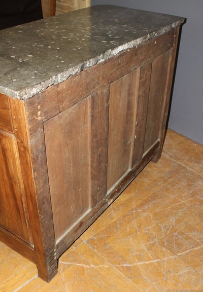 Credenza Luigi XV in pietra di noce