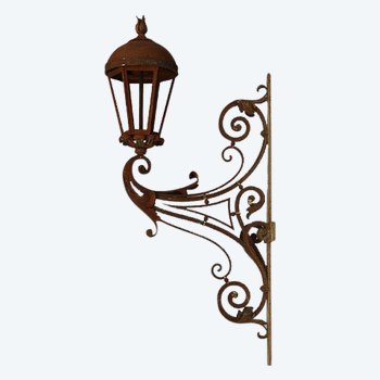 Regency Style Wrought Iron Lantern