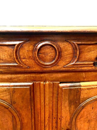 Louis XIV Style Solid Walnut Buffet XIX Century