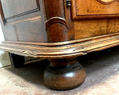 Louis XIV Style Solid Walnut Buffet XIX Century