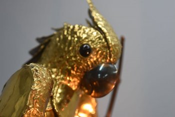 Richard And Isabelle Faure Phoenix Brass And Quartz Floor Lamp