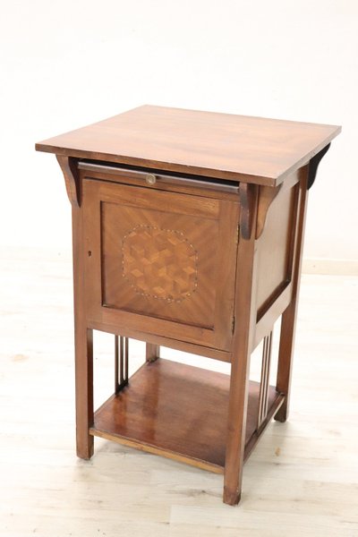 Wooden Art Nouveau Side Table