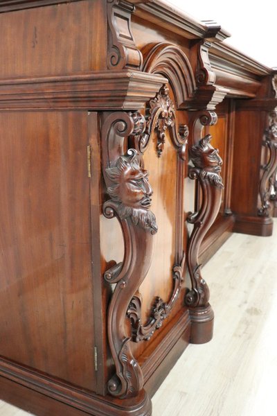 Buffet long en bois