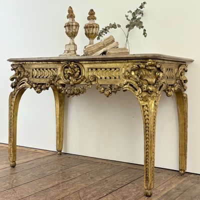 Gilded wood console 18th century