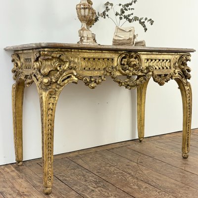 Gilded wood console 18th century