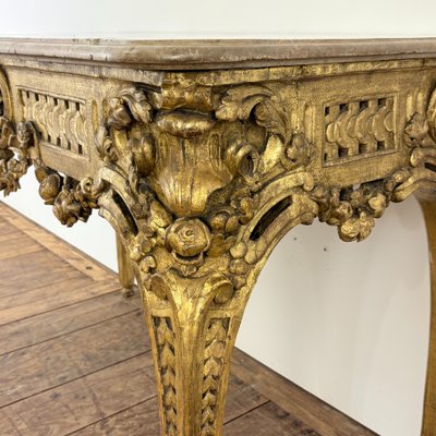 Gilded wood console 18th century