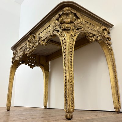 Gilded wood console 18th century