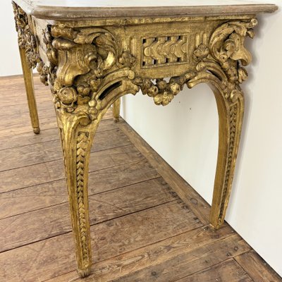 Gilded wood console 18th century