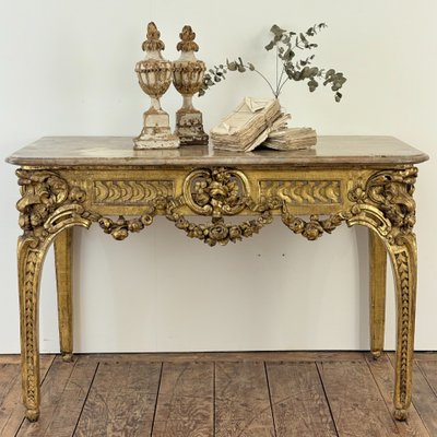 Gilded wood console 18th century