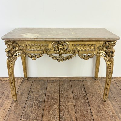 Gilded wood console 18th century