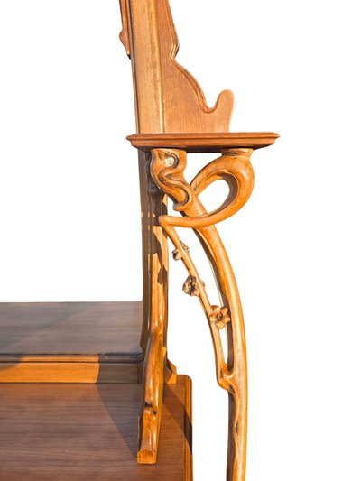Louis Brouhot Große Jugendstil-Konsole "Aux Iris".