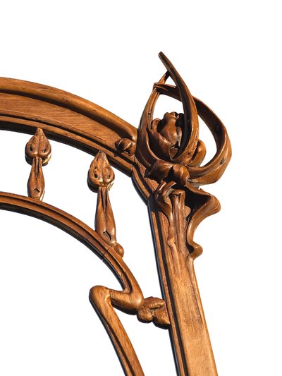 Louis Brouhot Große Jugendstil-Konsole "Aux Iris".