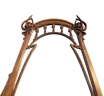Louis Brouhot Große Jugendstil-Konsole "Aux Iris".