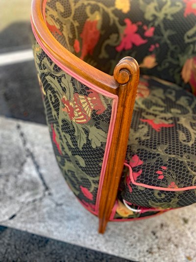 Paire d'originaux  fauteuils corbeille art deco circa 1920/1930