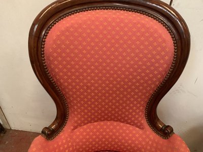Paire De Fauteuils Louis Philippe En Acajou XIX Siècle