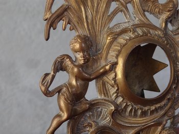 Porte Montre En Bronze d'époque Louis XIV