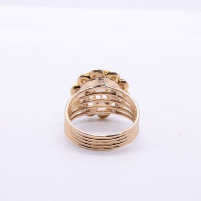 Napoleon III "Flower" Yellow Diamond Ring