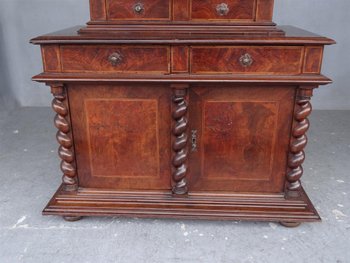 Two Decreasing Bodies of the XVIIth Century In Walnut And Walnut Veneer