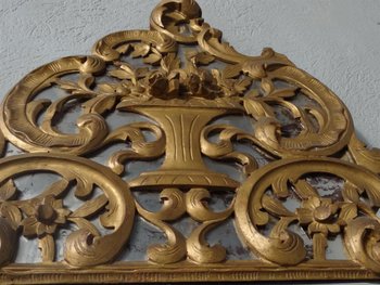 Miroir De Beaucaire, Provençal Bois Doré  époque  XIXème siècle