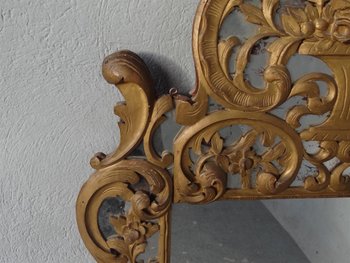 Miroir De Beaucaire, Provençal Bois Doré  époque  XIXème siècle