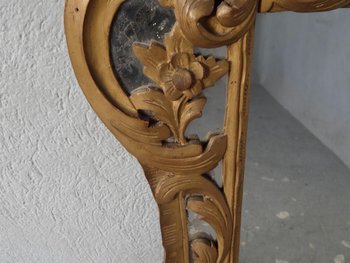 Miroir De Beaucaire, Provençal Bois Doré  époque  XIXème siècle