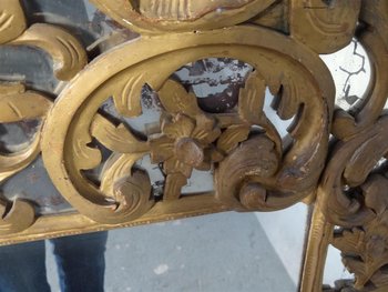 Miroir De Beaucaire, Provençal Bois Doré  époque  XIXème siècle