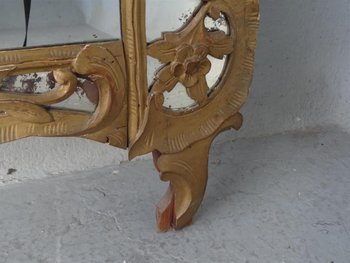 Miroir De Beaucaire, Provençal Bois Doré  époque  XIXème siècle