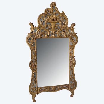 Miroir De Beaucaire, Provençal Wood Gilded period XIXth century