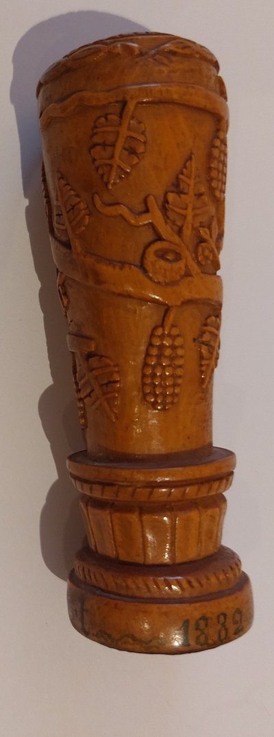 Stempel aus Buchsbaumholz 1882