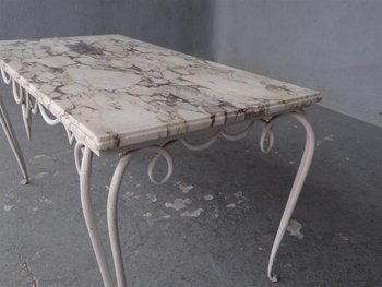 Table Fer Forgé époque 1940  De René Prou