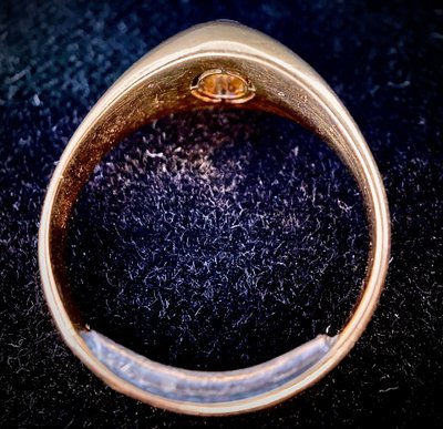Bague Jonc homme sertie d'un diamant