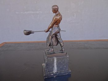 Art Deco bronze Signed Jensen