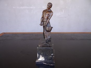 Art Deco bronze Signed Jensen