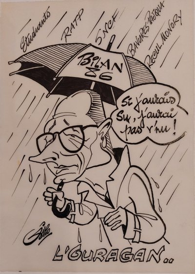 SIRO - 2 Original drawings - Jacques Chirac